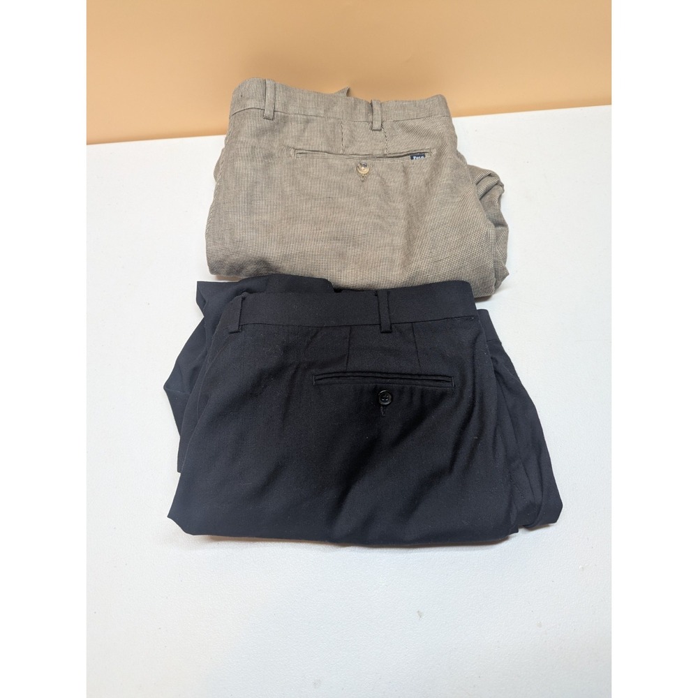 Lot Of 2 Mens Dress Pants Polo Ralph Lauren 40x30 + Ralph Lauren 44x30 *READ